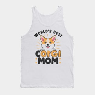 World's Best Corgi Mom Dog Owner funny Tank Top